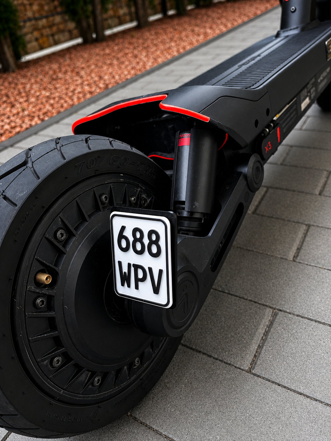 Klappbarer Kennzeichenhalter für Segway G3 & G3 Max