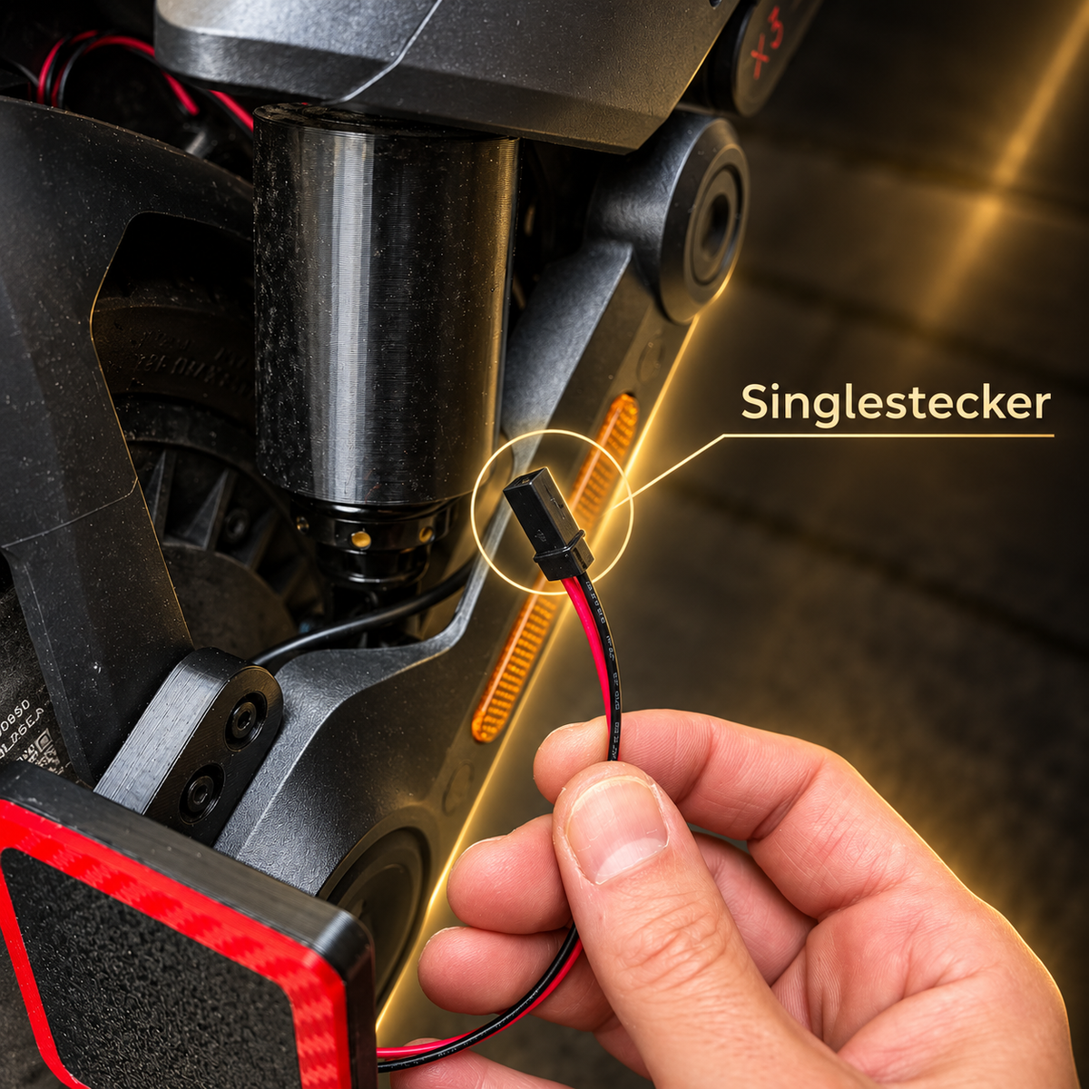 LED Klapp-Kennzeichenhalter – Segway G3 Max