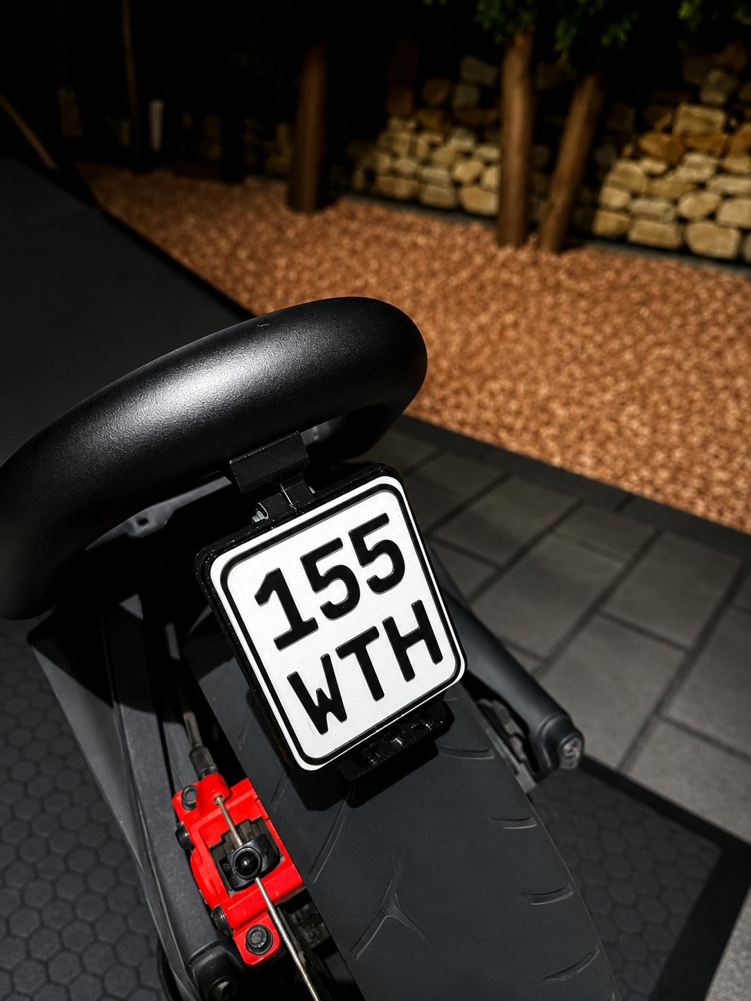 Kennzeichenhalter klappbar für Segway GT3